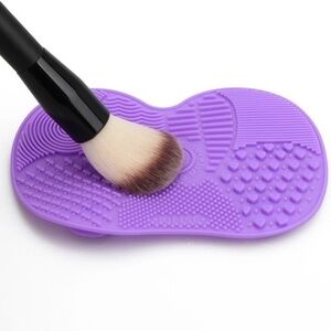 Purple Silicone Makeup Brush Cleaner Cleaning Mat